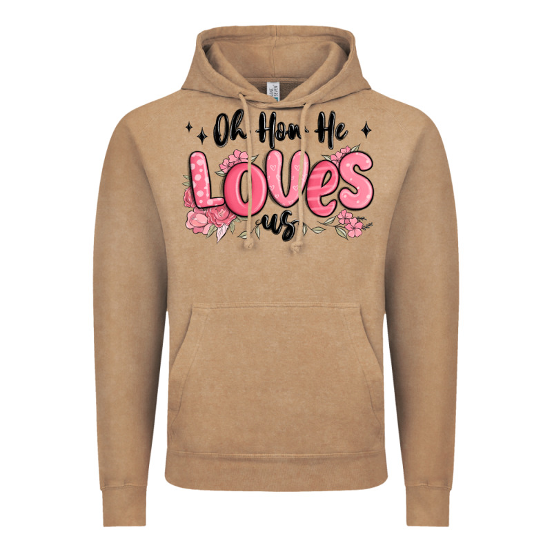 Oh How He Loves Us Vintage Hoodie by MaliasSmallBusiness | Teevron