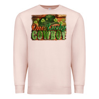 Pale Pink One lucky Cowboy St. Patrick's Day Premium Sweatshirt - CowGirlArtShop