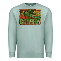 Seafoam One lucky Cowboy St. Patrick's Day Premium Sweatshirt - CowGirlArtShop