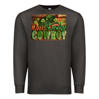 Smoke One lucky Cowboy St. Patrick's Day Premium Sweatshirt - CowGirlArtShop
