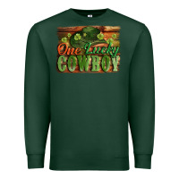 Sports Green One lucky Cowboy St. Patrick's Day Premium Sweatshirt - CowGirlArtShop