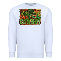 White One lucky Cowboy St. Patrick's Day Premium Sweatshirt - CowGirlArtShop
