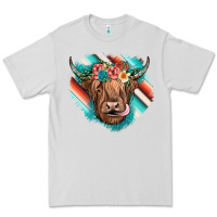 Dove Grey highland cow serape Premium Tee - JahusDesignShop
