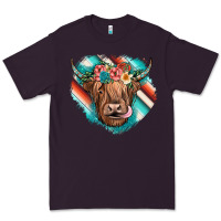 Plum highland cow serape Premium Tee - JahusDesignShop