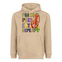 Mushroom Pinch peel eat repeat crawfish Heavyweight Hoodie - HowdyJamesFarm