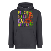 Smoke Pinch peel eat repeat crawfish Heavyweight Hoodie - HowdyJamesFarm