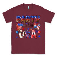 Burgundy party in the usa Classic Tee - NancyCooperArtShop