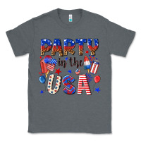 Charcoal Heather party in the usa Classic Tee - NancyCooperArtShop