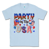 Dusty Blue party in the usa Classic Tee - NancyCooperArtShop