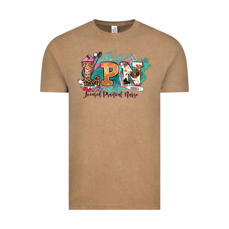 Lpn Licensed Practical Nurse Western Vintage Tee by NancyCooperArtShop | Teevron