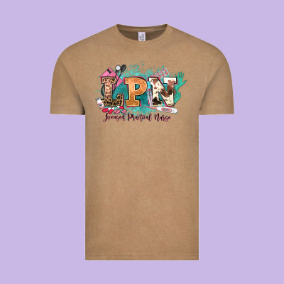 Lpn Licensed Practical Nurse Western Vintage Tee Designed By Nancycooperartshop