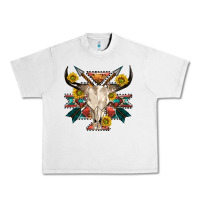 Lunar Rock aztec western bull skull Urban Heavy Tee - NancyCooperArtShop