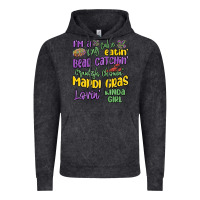 Vintage Black i'm a king cake eatin' mardi gras lovin' kinda gir Vintage Hoodie - MaliasSmallBusiness