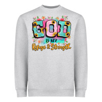 God Is My Refuge And Strength Heavyweight Sweatshirt | Teevron