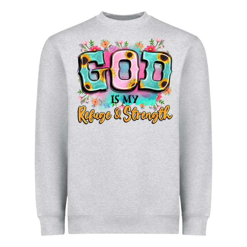 God Is My Refuge And Strength Heavyweight Sweatshirt by LillyAllenDesigns | Teevron