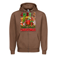 Chestnut just a girl who loves christmas Zipper Hoodie - texasbilliewilder