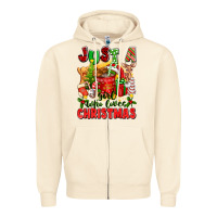 Sandshell just a girl who loves christmas Zipper Hoodie - texasbilliewilder