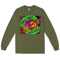 Army Green sorta sweet spooky Long Sleeve Tee - BundleAndBundleShop
