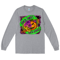 Heather Grey sorta sweet spooky Long Sleeve Tee - BundleAndBundleShop