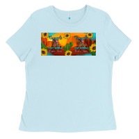 Baby Blue cowgirls just wanna have fun mug 15 oz Ladies Tee - Artiststas