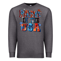 Charcoal Heather Party in the usa 4th of july Premium Sweatshirt - CowGirlArtShop