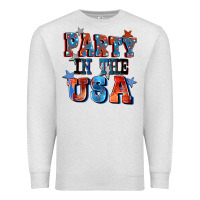 Oatmeal Heather Party in the usa 4th of july Premium Sweatshirt - CowGirlArtShop