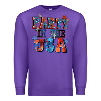 Purple Party in the usa 4th of july Premium Sweatshirt - CowGirlArtShop
