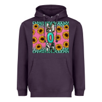 Plum Mom sunflower glitter Heavyweight Hoodie - CowGirlArtShop