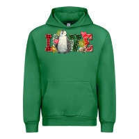 Emerald christmas penguin love Urban Hoodie - FaDigitalArtStudio