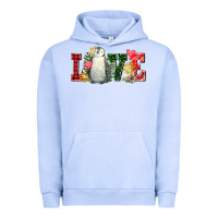Pigment Grape Ice christmas penguin love Urban Hoodie - FaDigitalArtStudio