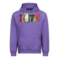 Tulip christmas penguin love Urban Hoodie - FaDigitalArtStudio