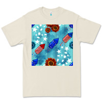 Bone patriotic fireworks and sunflower Premium Tee - BundleAndBundleShop