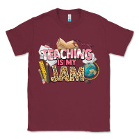 Burgundy teaching is my jam teacher school Classic Tee - NancyCooperArtShop
