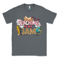 Charcoal Heather teaching is my jam teacher school Classic Tee - NancyCooperArtShop