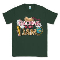 Sports Green teaching is my jam teacher school Classic Tee - NancyCooperArtShop