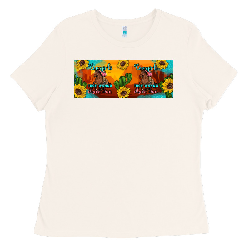 Cowgirls Just Wanna Have Fun Mug 11 Oz Ladies Tee by Artiststas | Teevron