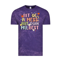 Cloud Purple bit of a mess but doin' my best Vintage Tee - MaliasSmallBusiness