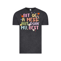 Vintage Black bit of a mess but doin' my best Vintage Tee - MaliasSmallBusiness