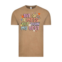Vintage Coffee bit of a mess but doin' my best Vintage Tee - MaliasSmallBusiness