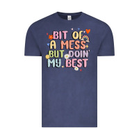 Vintage Denim bit of a mess but doin' my best Vintage Tee - MaliasSmallBusiness