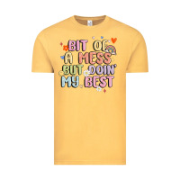 Vintage Mustard bit of a mess but doin' my best Vintage Tee - MaliasSmallBusiness