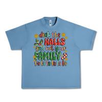 Pebble Blue deck the halls and not your family fa la la la laa Urban Heavy Tee - MaliasSmallBusiness