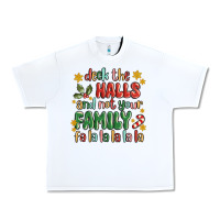 White deck the halls and not your family fa la la la laa Urban Heavy Tee - MaliasSmallBusiness