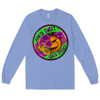 Colony Blue halloween round earrings Long Sleeve Tee - BundleAndBundleShop