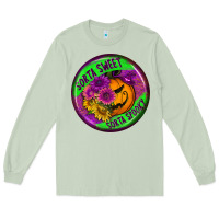 Matcha halloween round earrings Long Sleeve Tee - BundleAndBundleShop