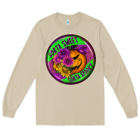 Mushroom halloween round earrings Long Sleeve Tee - BundleAndBundleShop
