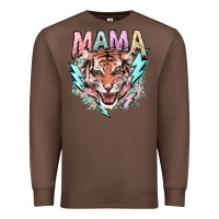 Chestnut Mama tiger lightning bolt Premium Sweatshirt - HowdyJamesFarm