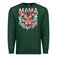 Sports Green Mama tiger lightning bolt Premium Sweatshirt - HowdyJamesFarm