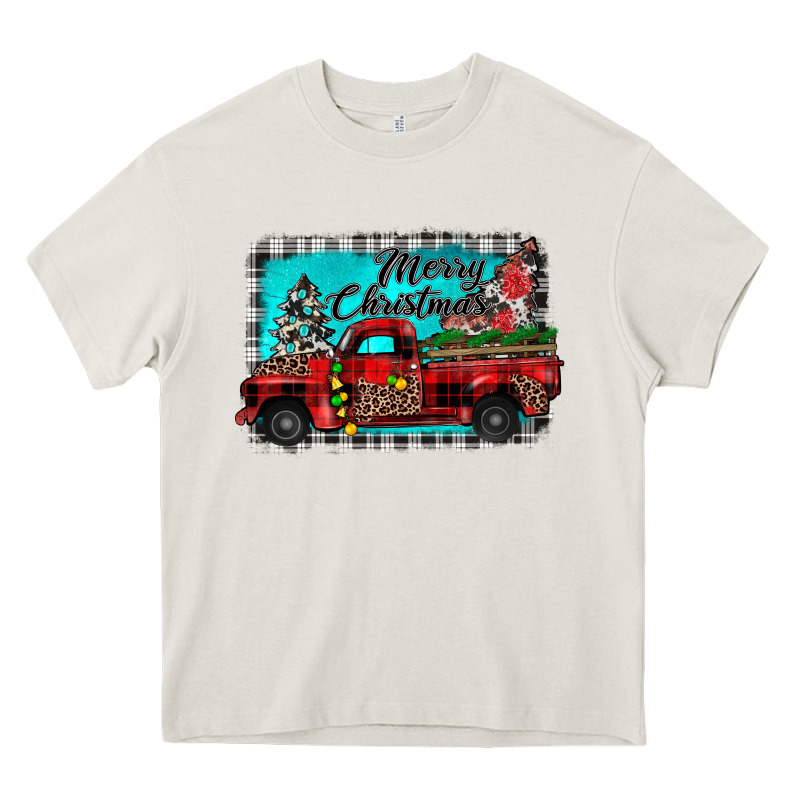 Truck Merry Christmas Heavy Core Tee by JahusDesignShop | Teevron