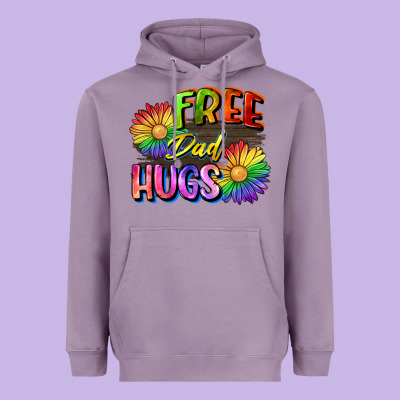 Free Dad Hugs Heavyweight Hoodie Designed By Cowgirlartshop
